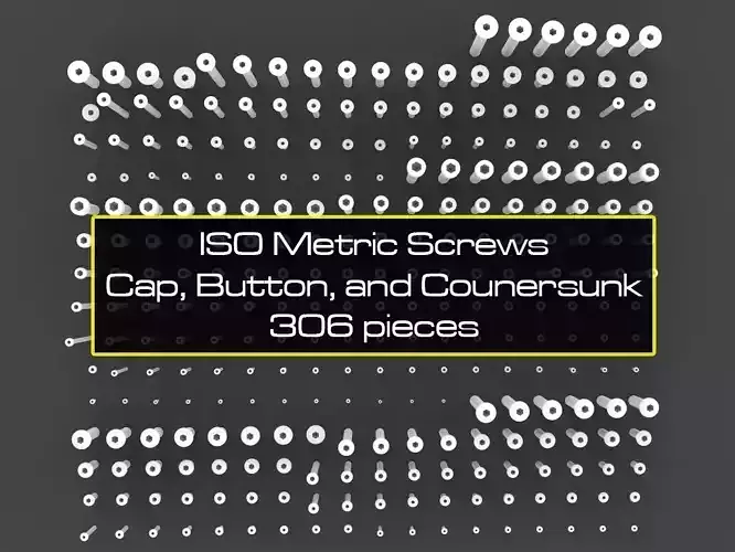 ISO Metric Hex Screws Kitbash 