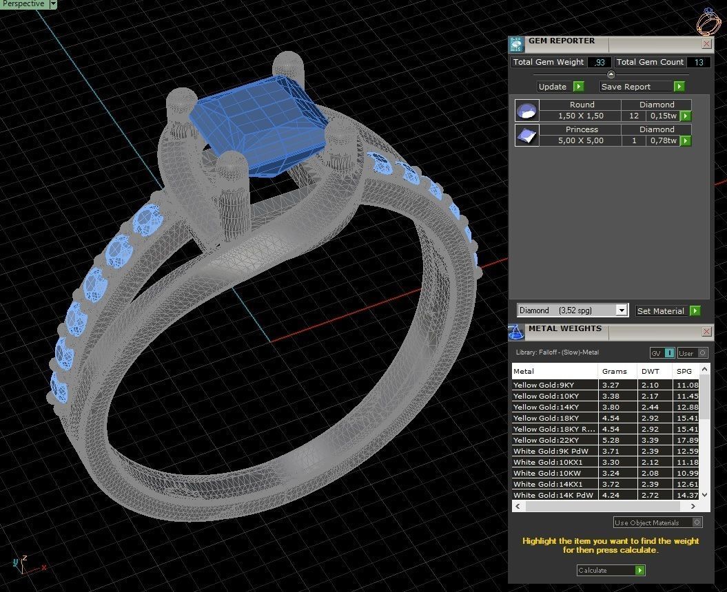 Woman Ring 3D print model_1