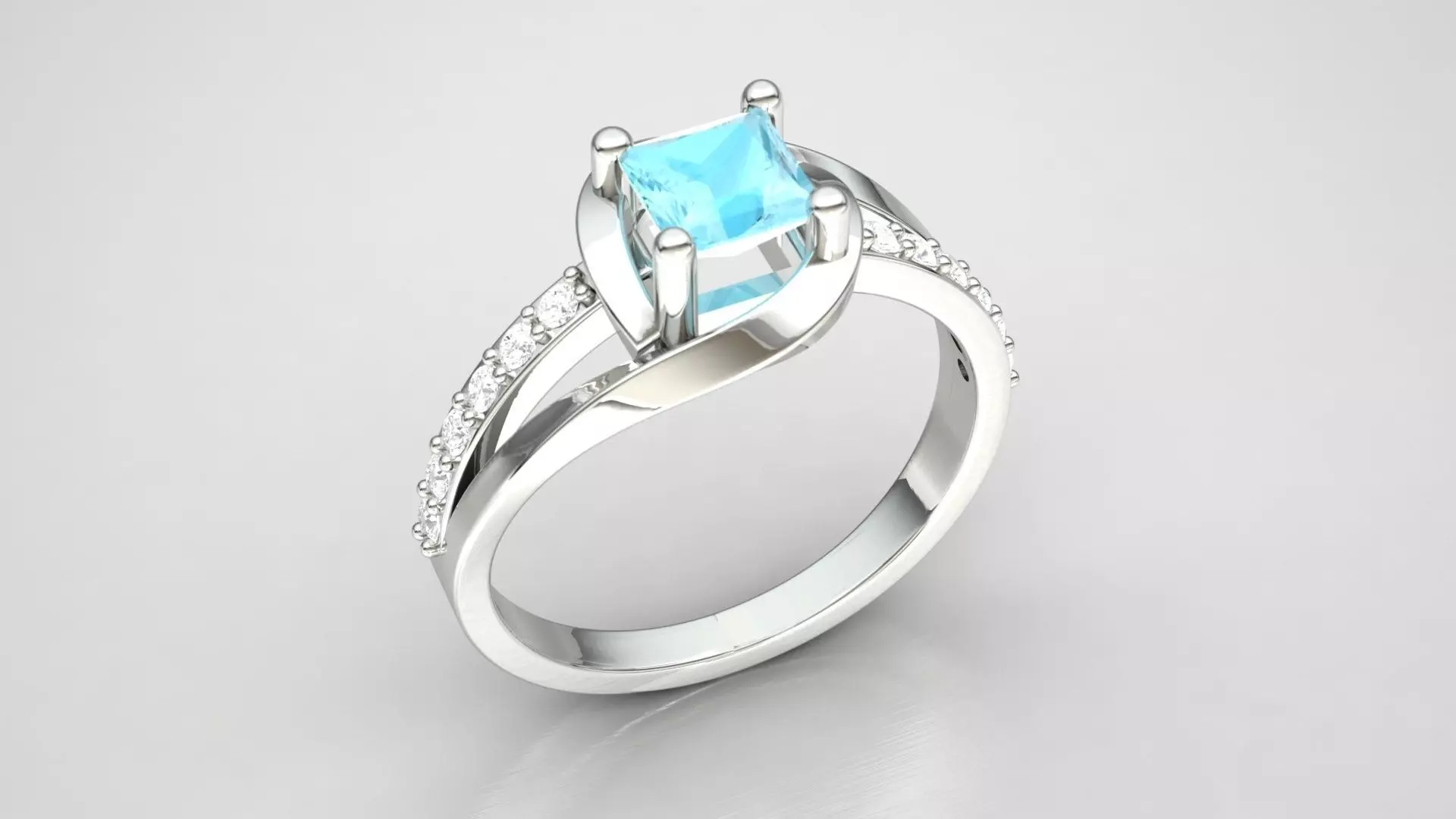 Woman Ring 3D print model_0