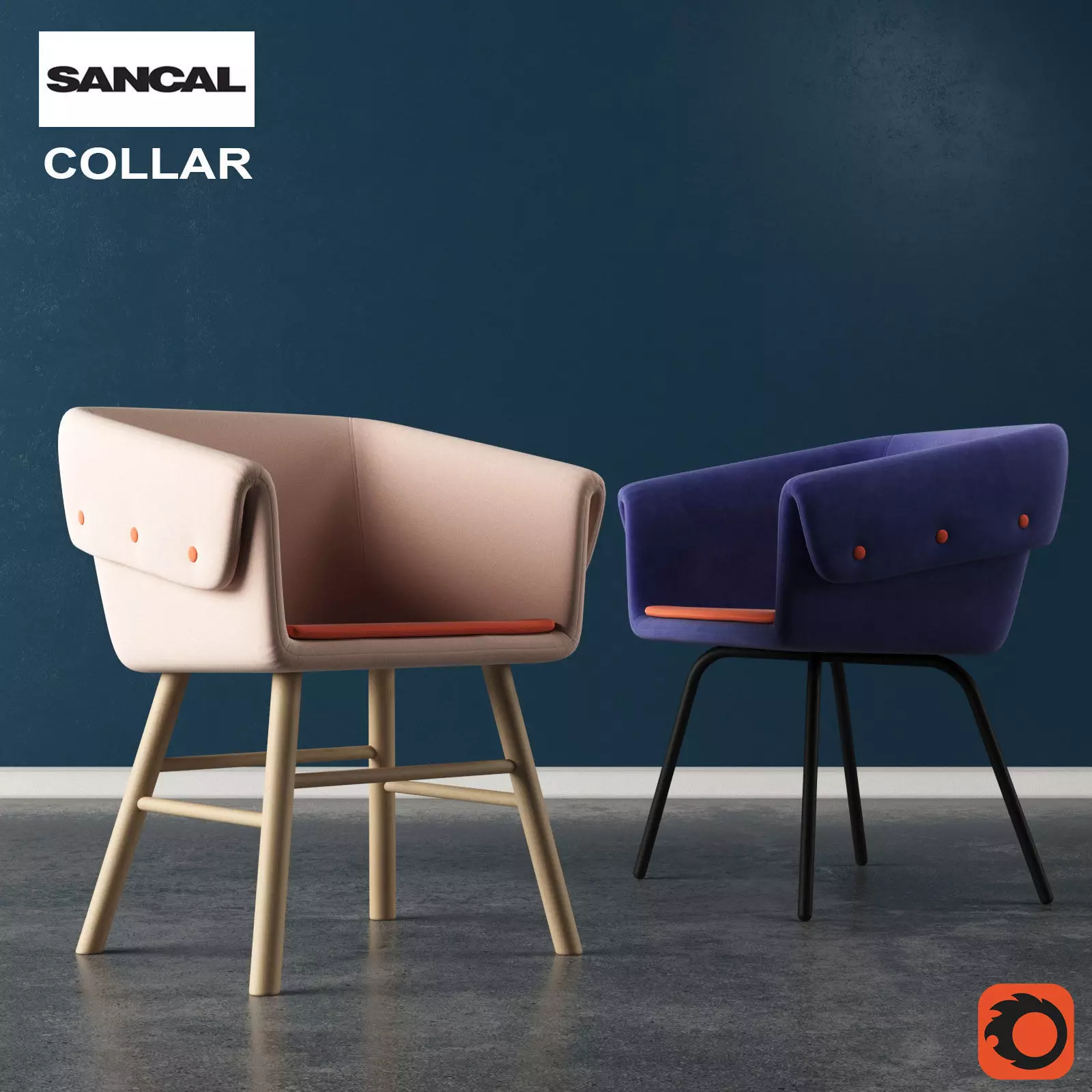 Sancal Collar Chair 3D model