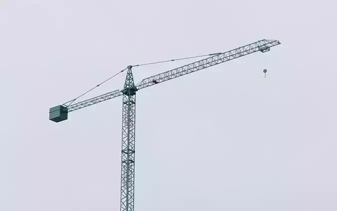 Hammerhead Tower Crane 8 - Small Construction Crane 3D model
