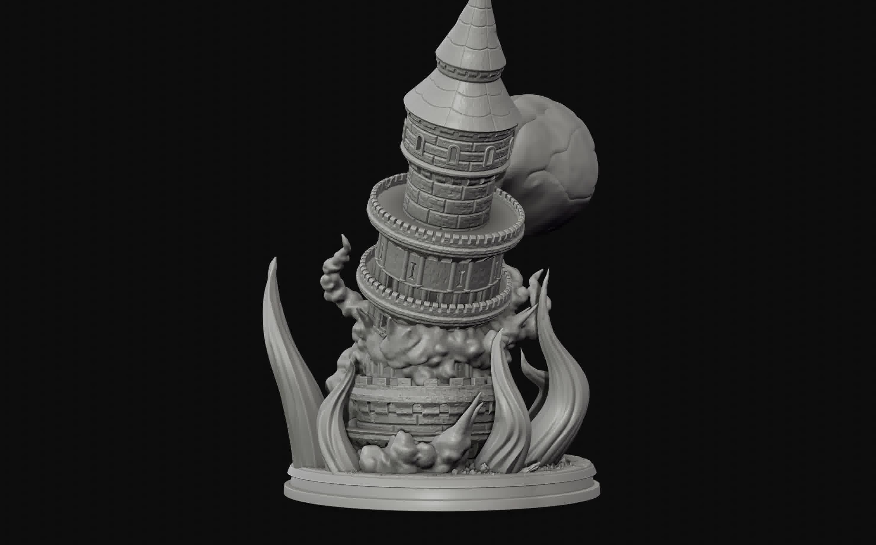 Luffy Gear 4 Ultimate King Kong Gun - One Piece 3d Print statue 3D print model_25