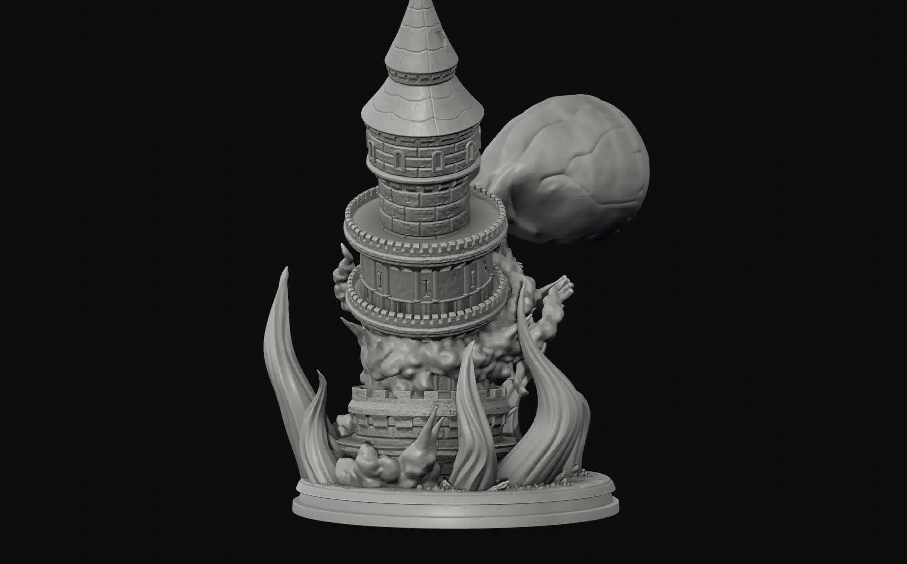 Luffy Gear 4 Ultimate King Kong Gun - One Piece 3d Print statue 3D print model_27