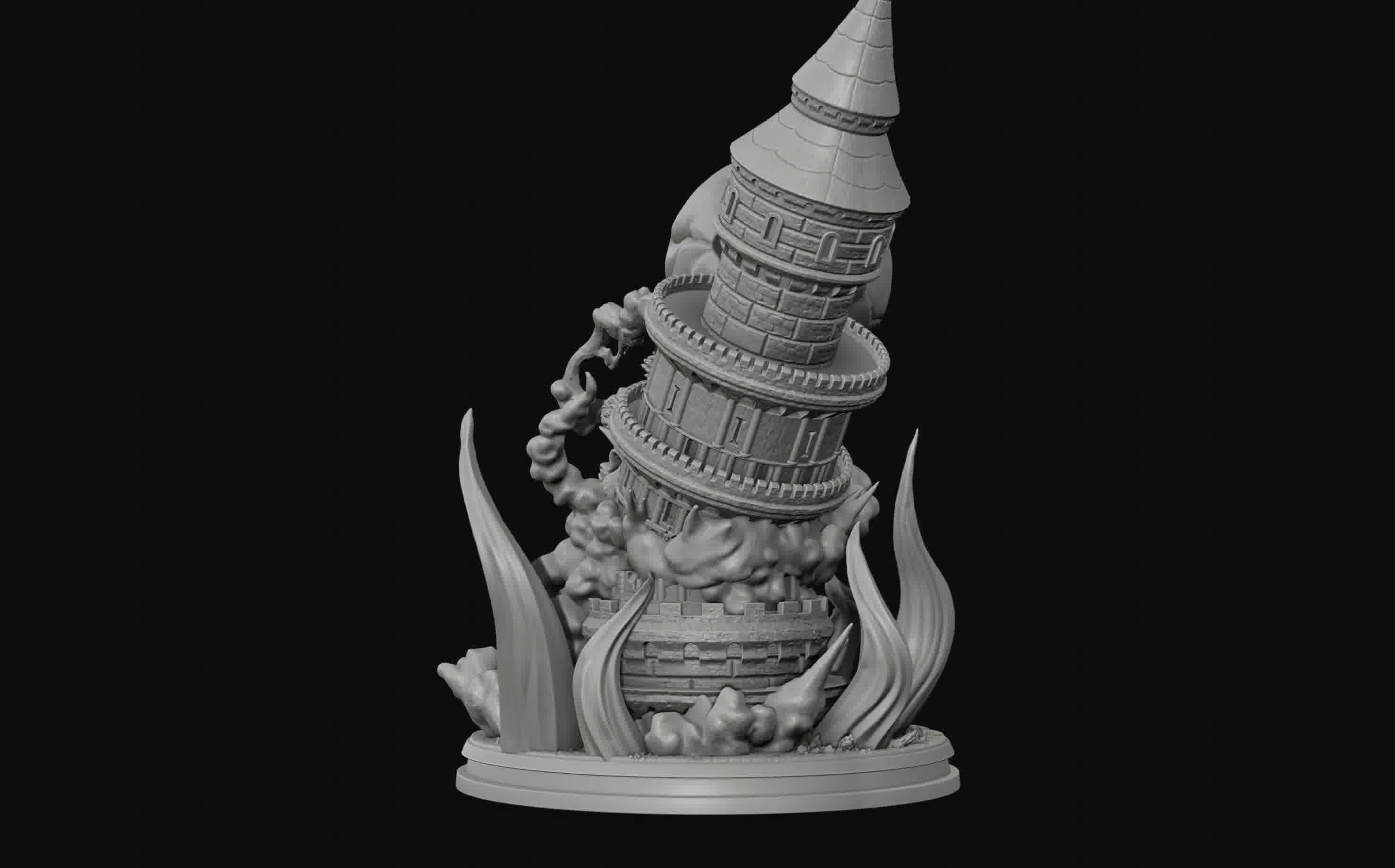 Luffy Gear 4 Ultimate King Kong Gun - One Piece 3d Print statue 3D print model_23