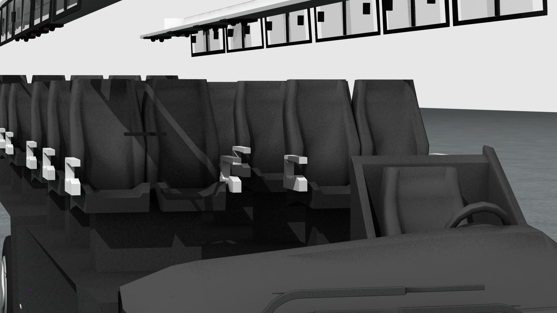 Bus Model Low-poly 3D model_6