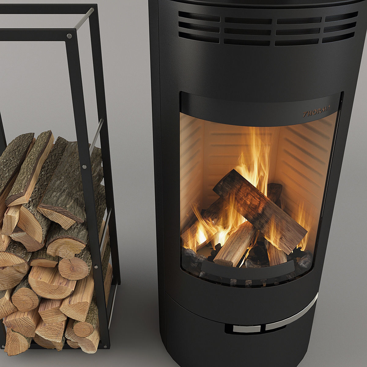 Fireplace Thorma Andorra 3D model_5
