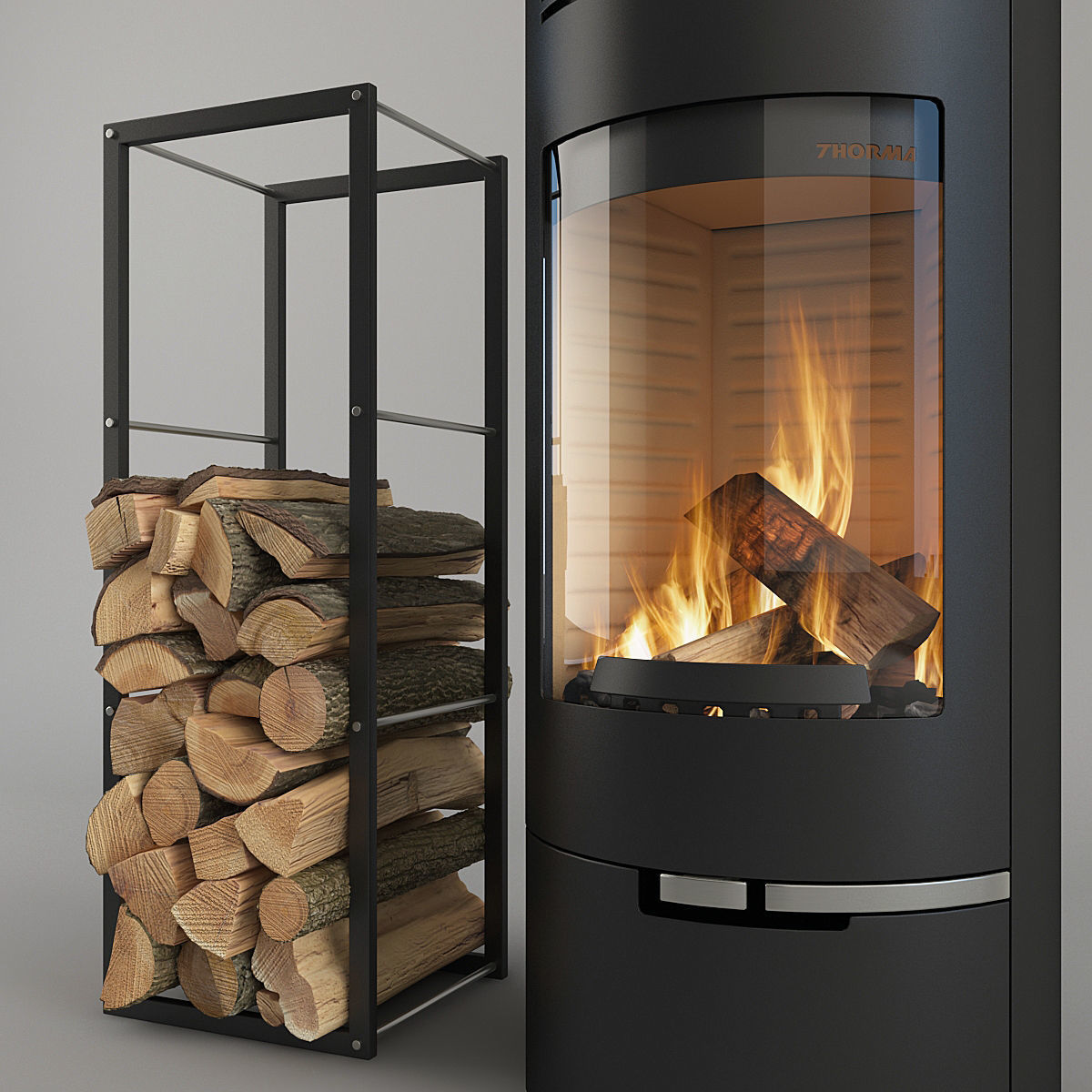 Fireplace Thorma Andorra 3D model_2