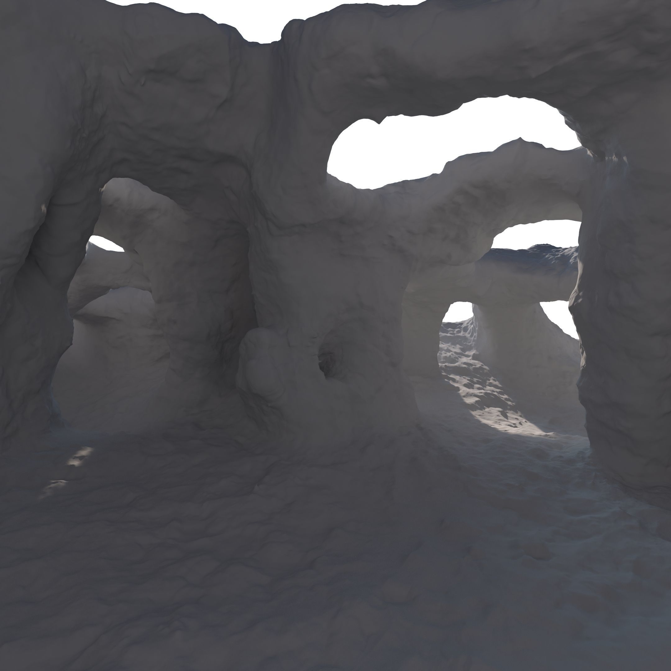 Underwater cavern 3D model_21