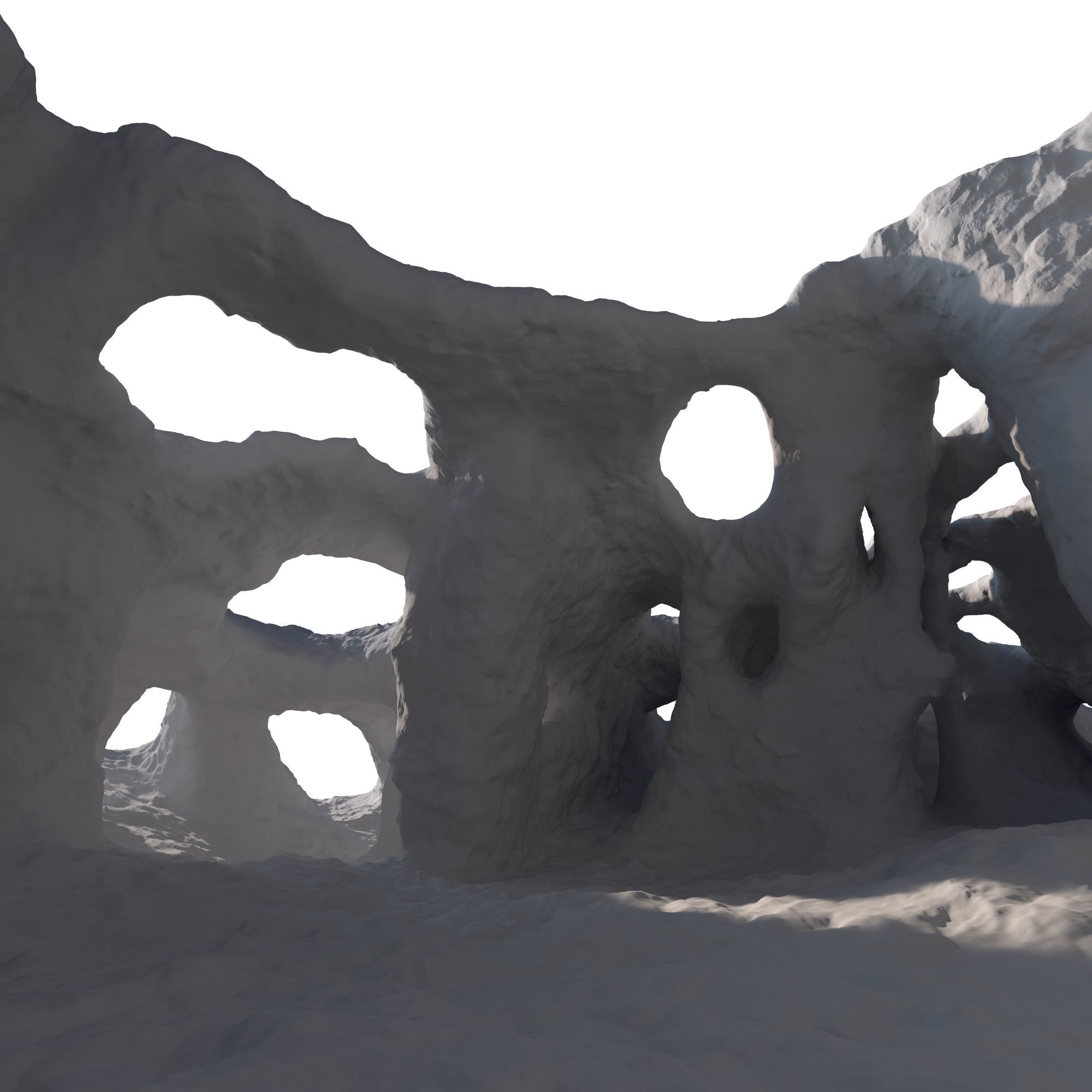 Underwater cavern 3D model_28