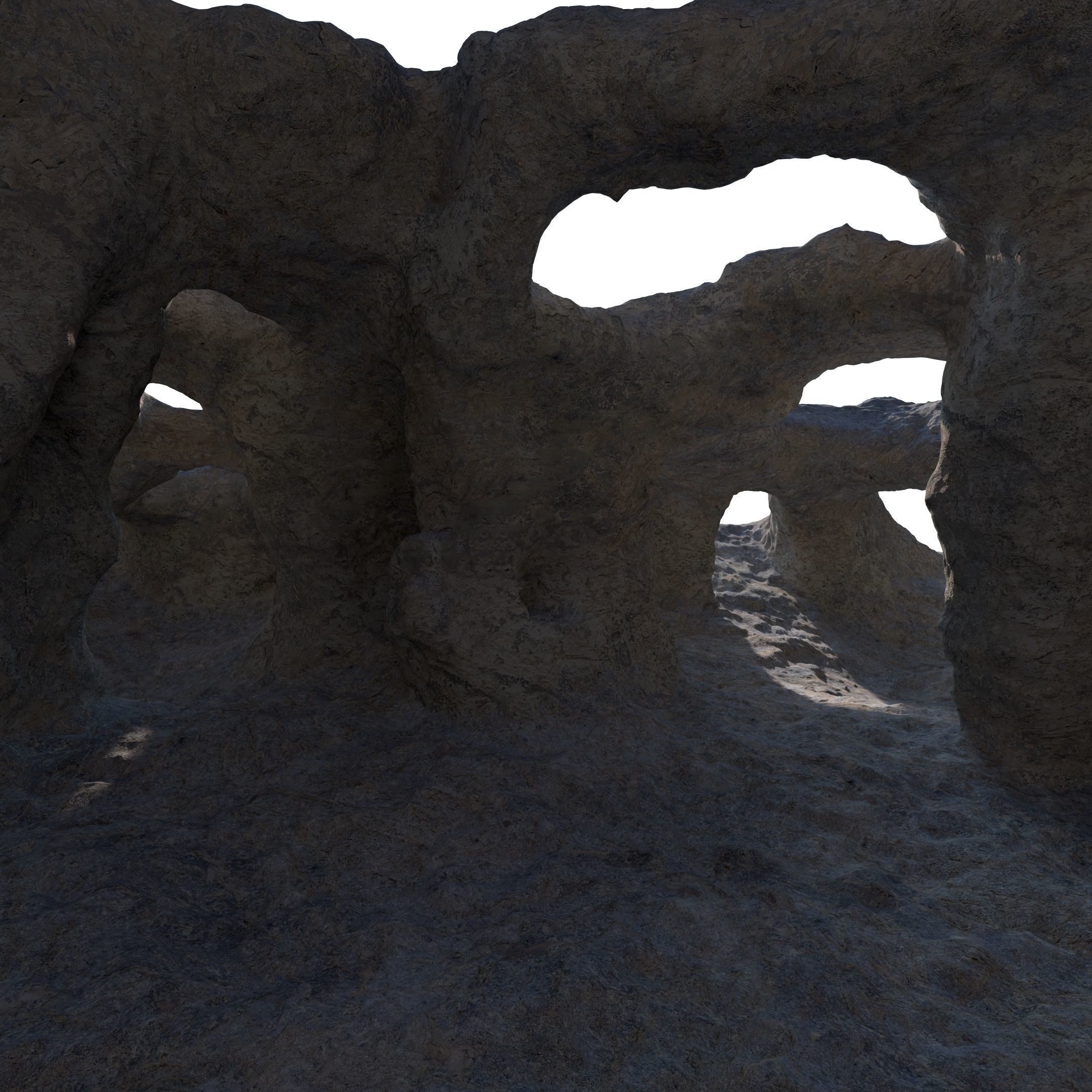 Underwater cavern 3D model_16