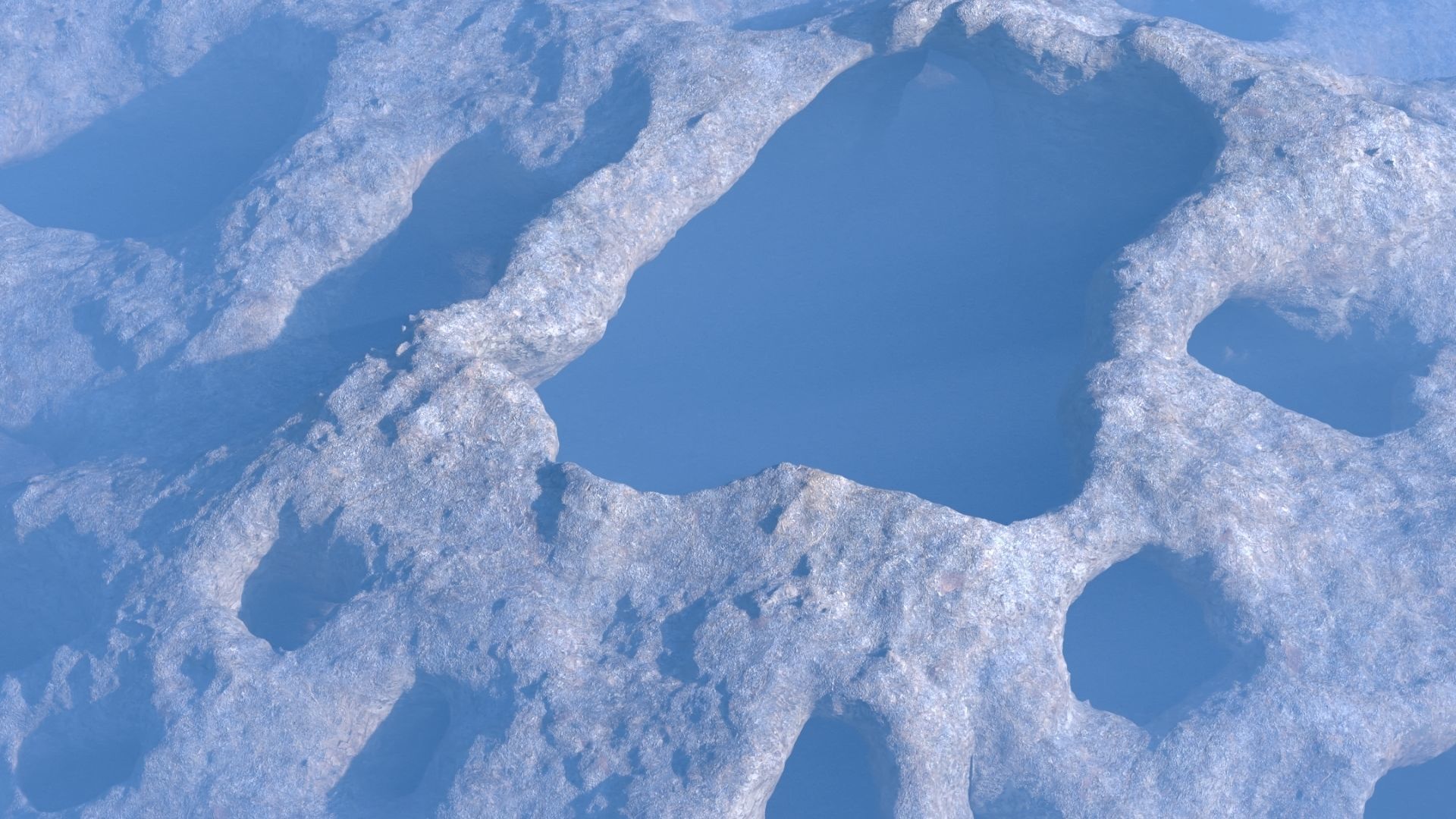 Underwater cavern 3D model_5