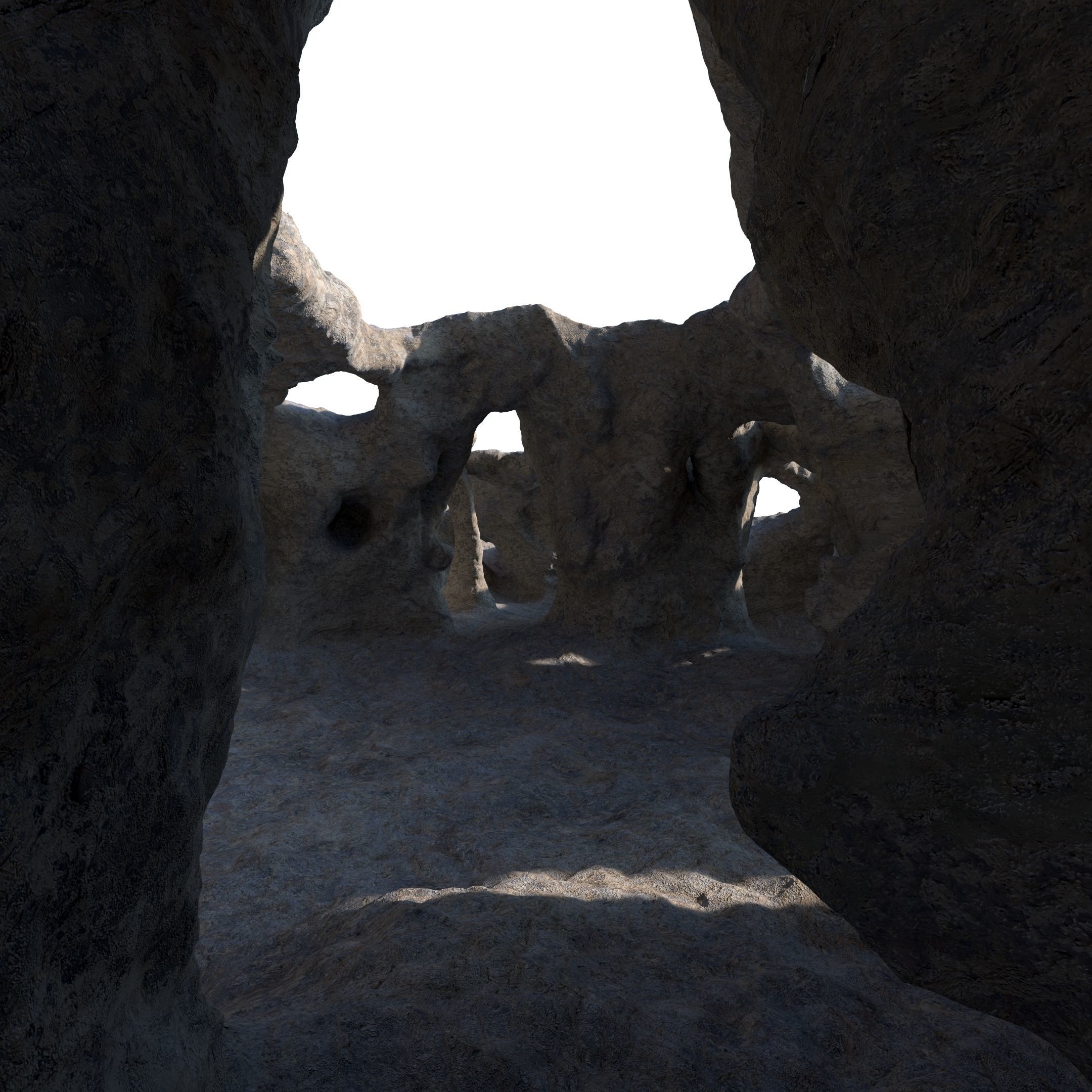 Underwater cavern 3D model_19