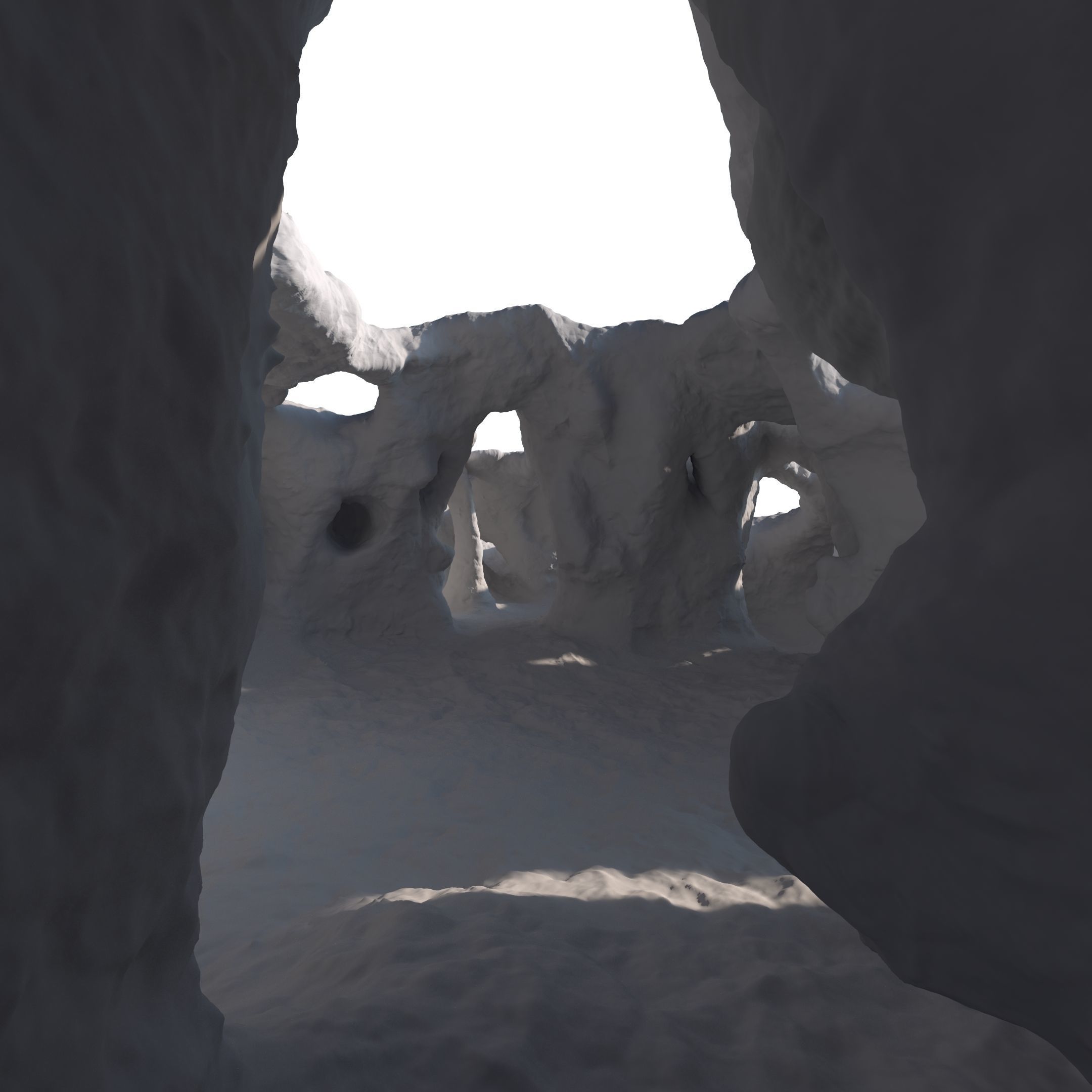 Underwater cavern 3D model_29