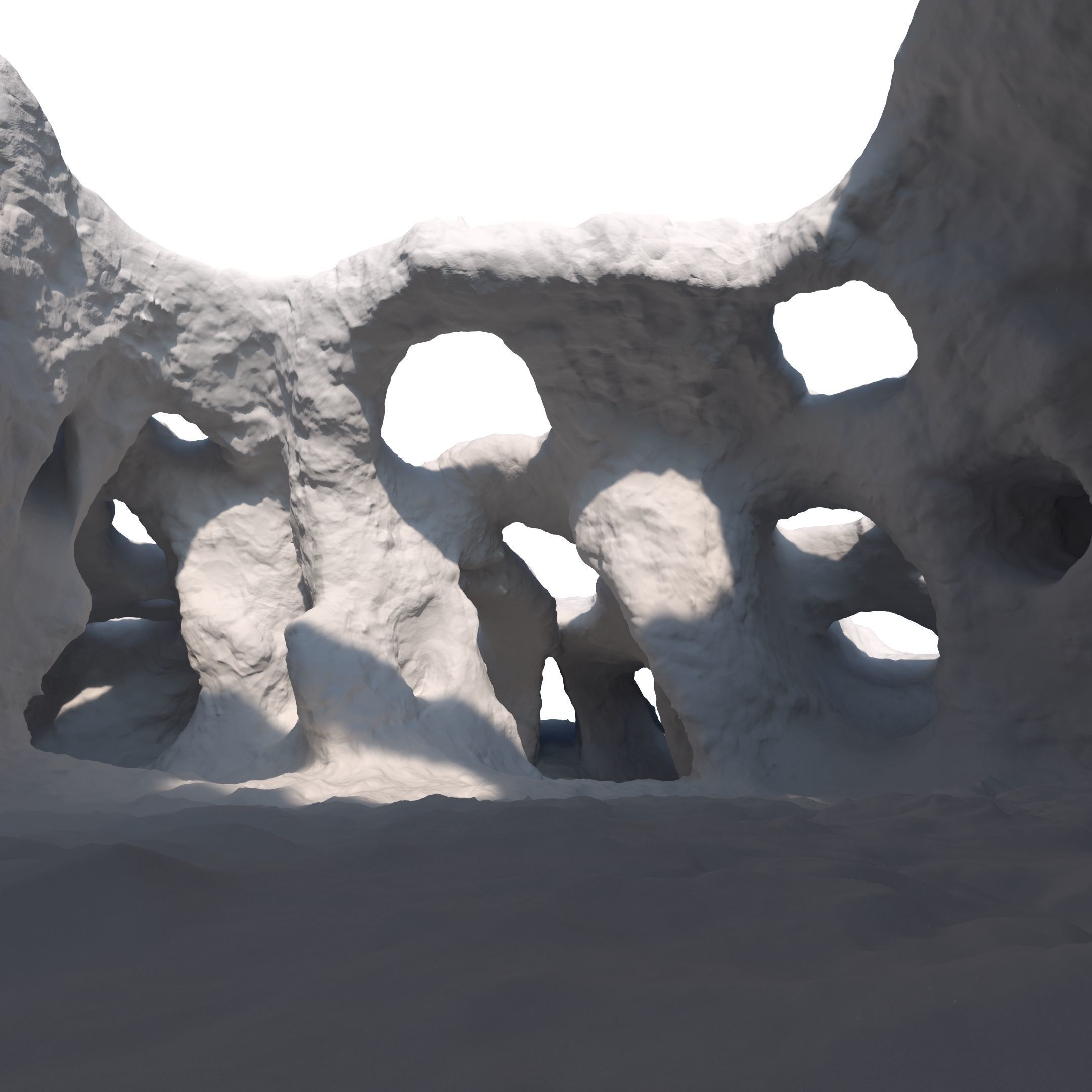 Underwater cavern 3D model_27