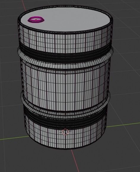 Barrel Free 3D model_1