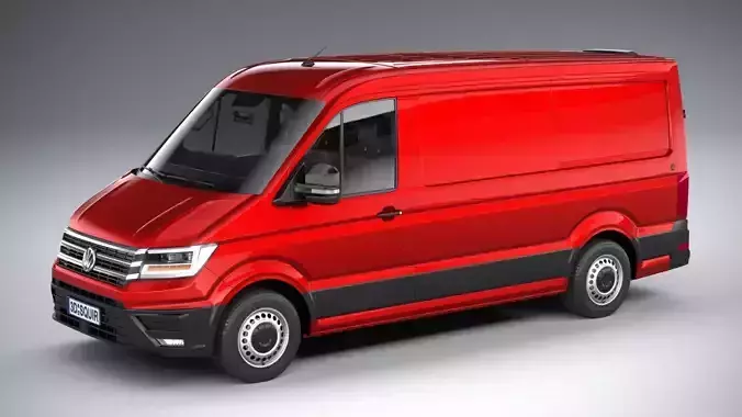 Volkswagen Crafter Medium Low Roof 2019 3D model