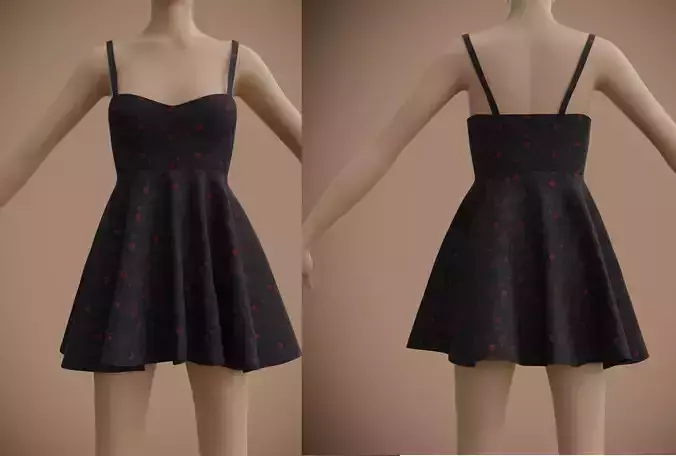 spaghetti straps valentine dress