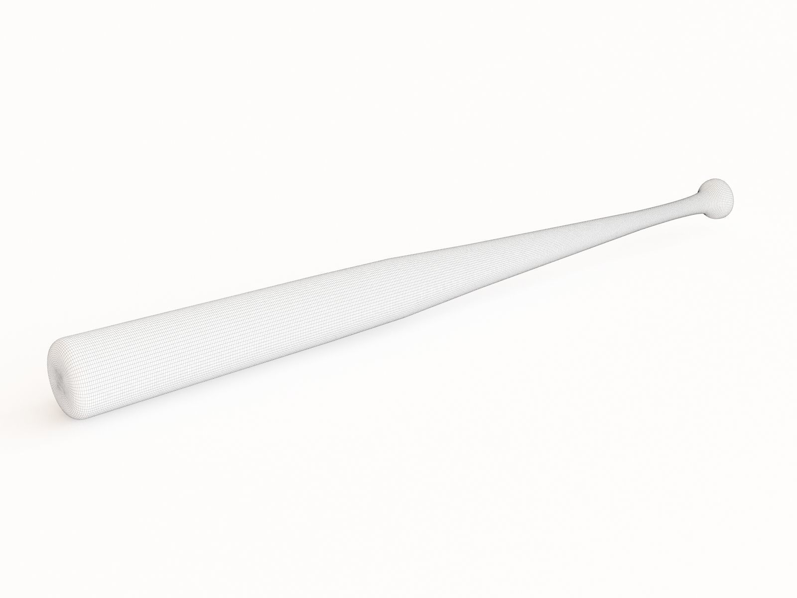 Baseball bat 3D model_1