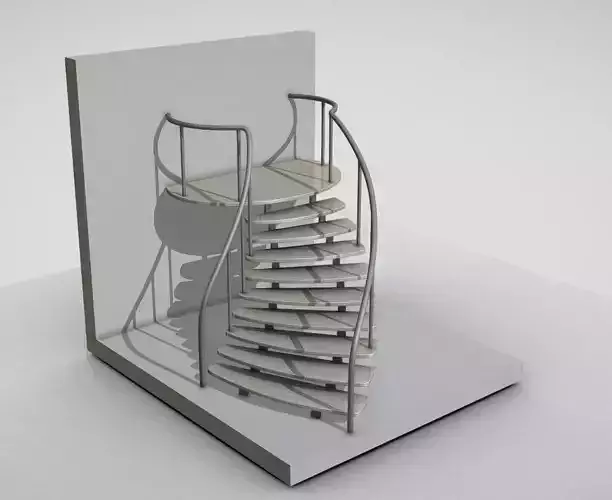 Spiral Staircase High-Poly Version 2