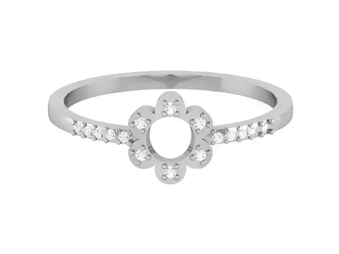 Women Band Ring 3dm render detail