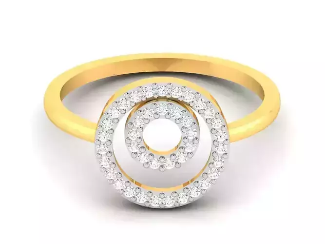 Women Band Ring 3dm render detail