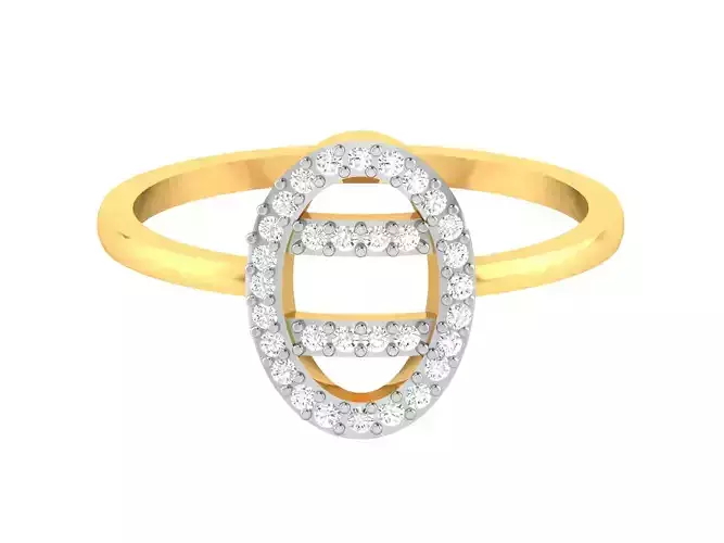 Women Band Ring 3dm render detail