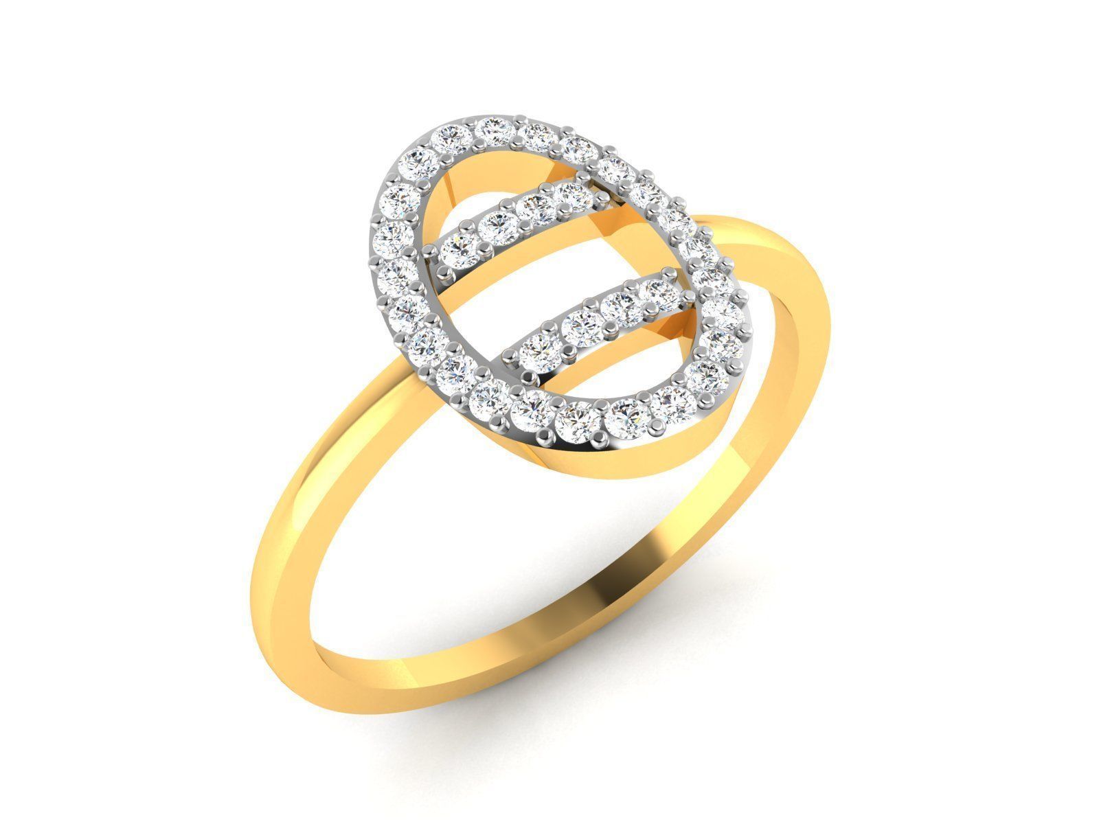 Women Band Ring 3dm render detail 3D print model_5