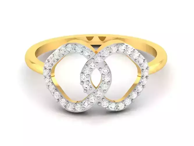 Women Band Ring 3dm render detail