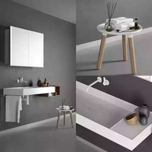 Falper Quattro Zero 1200mm Washbasin 3D model