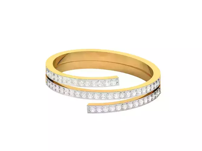 Women Band Ring 3dm render detail