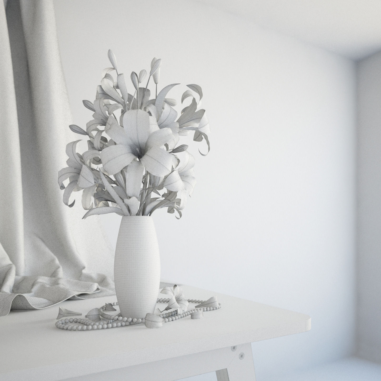 Flowers pack 3D model_21