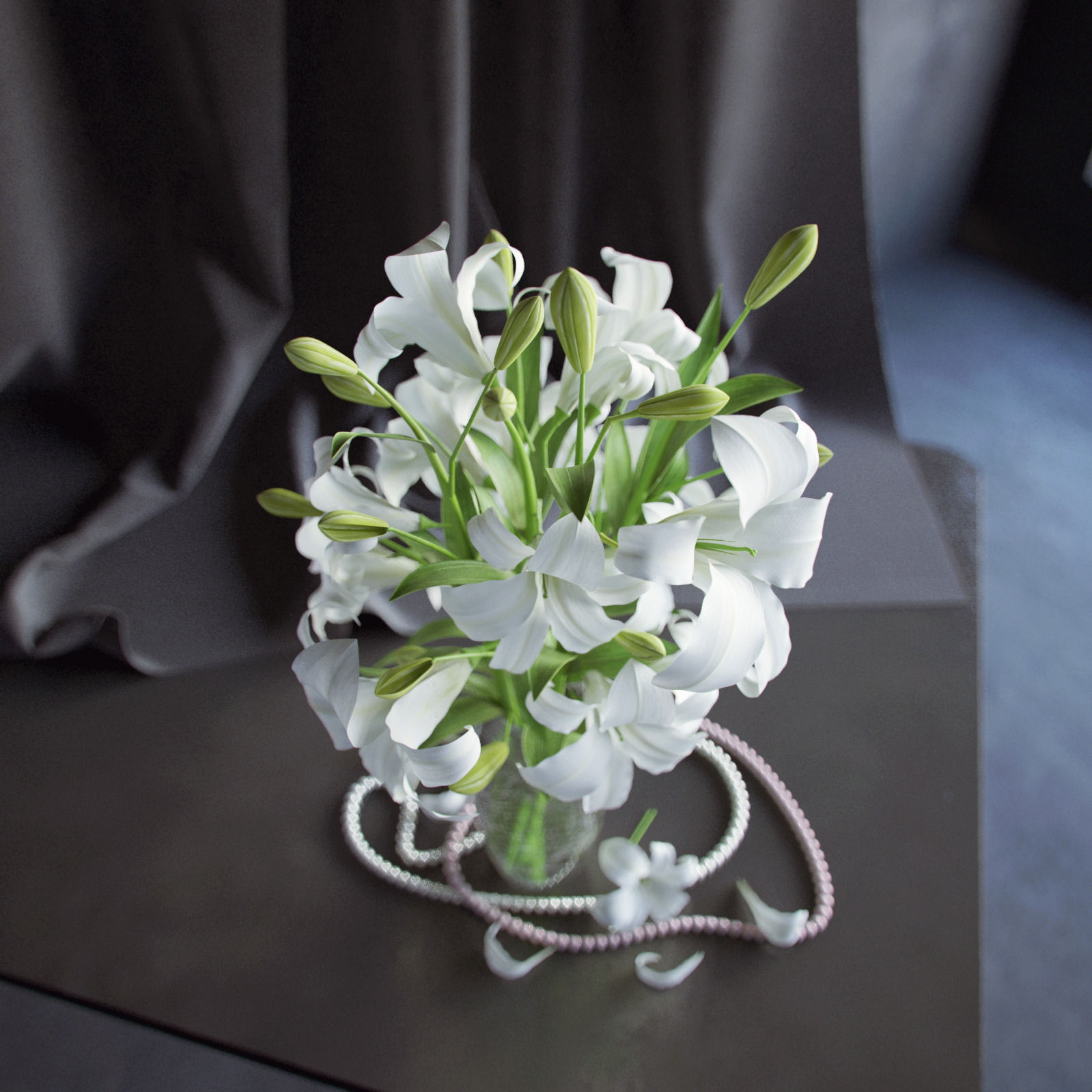 Flowers pack 3D model_15