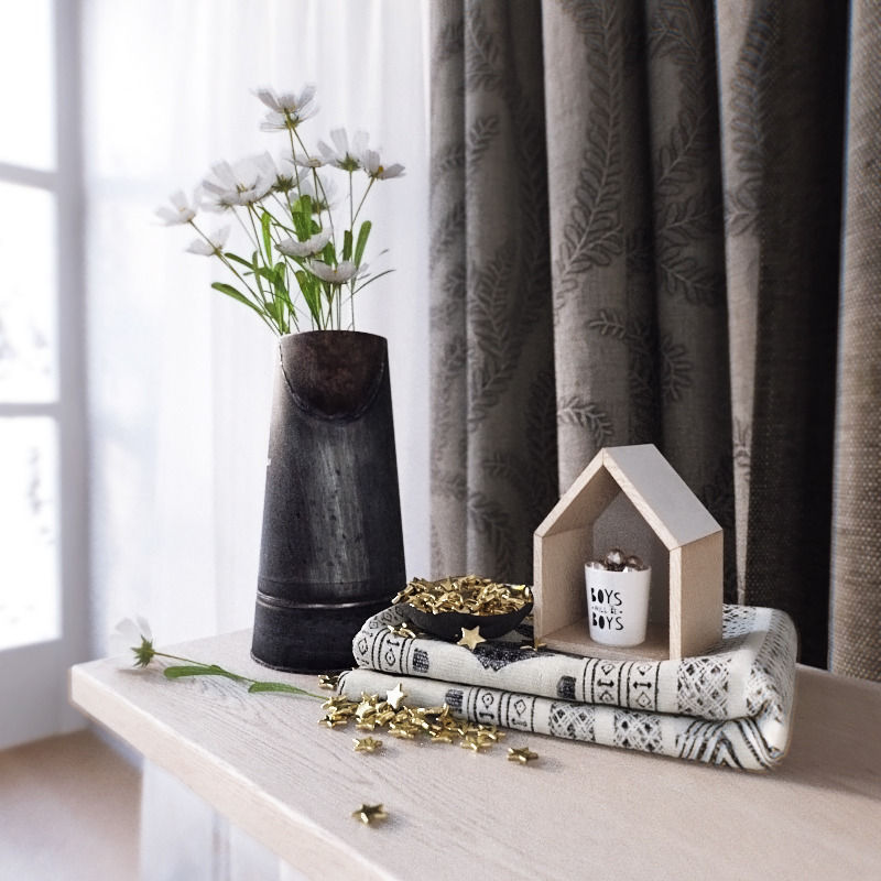 Flowers pack 3D model_23