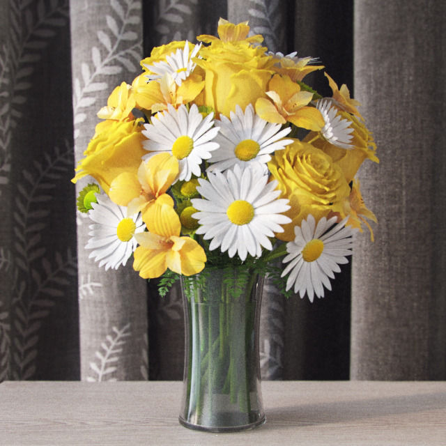 Flowers pack 3D model_48