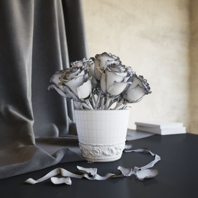 Flowers pack 3D model_36