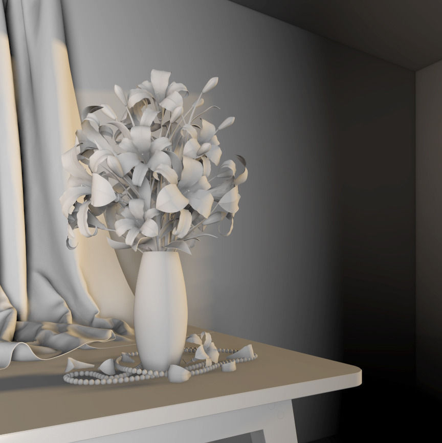 Flowers pack 3D model_18