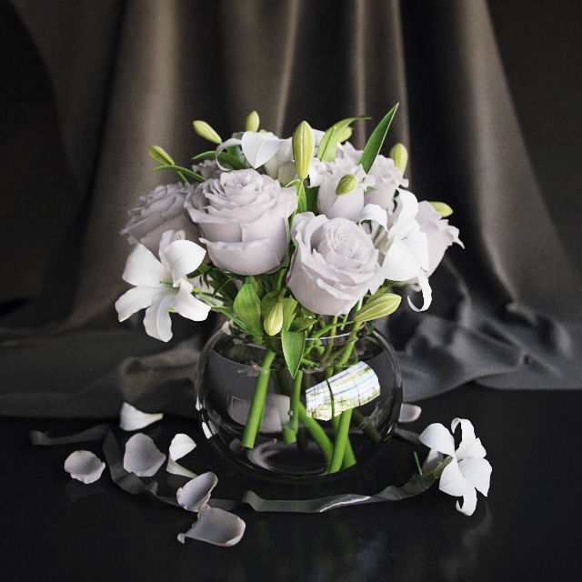 Flowers pack 3D model_43