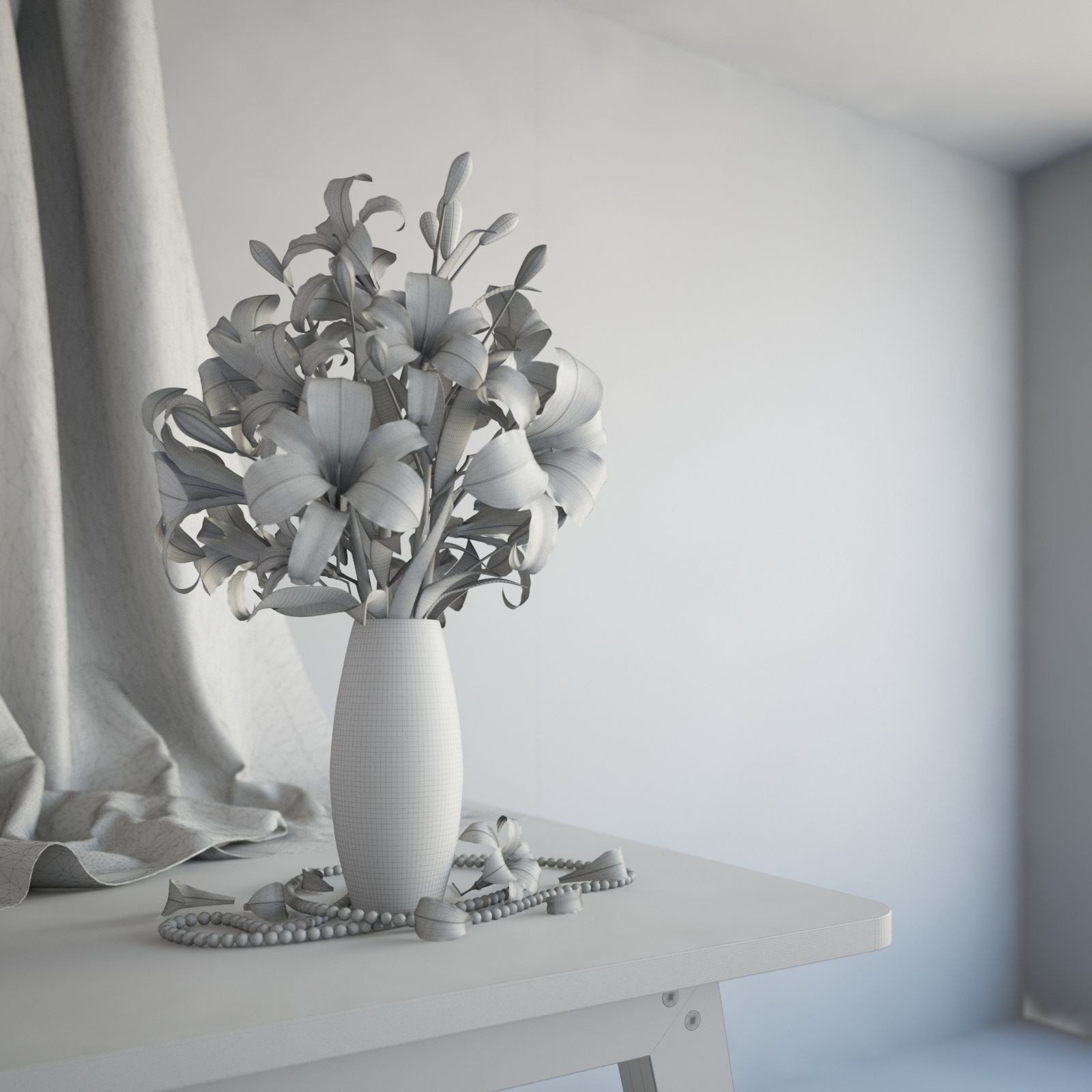 Flowers pack 3D model_20