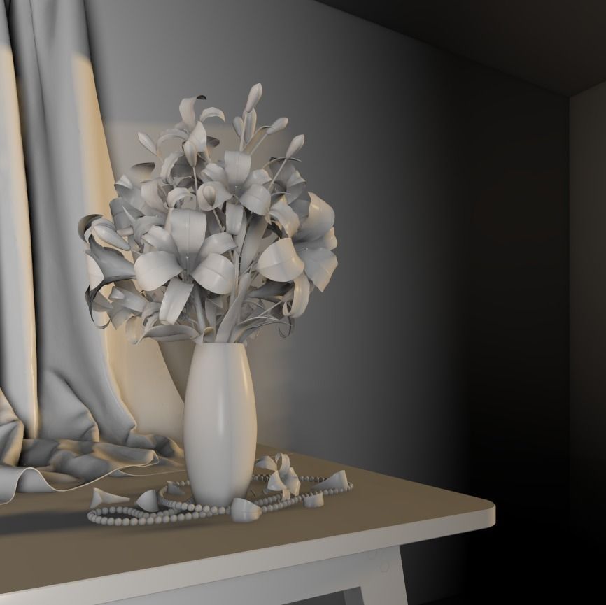 Flowers pack 3D model_19
