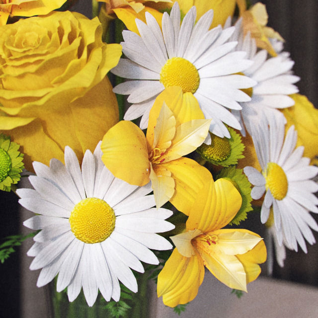 Flowers pack 3D model_49