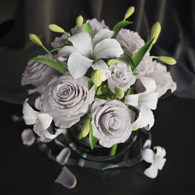 Flowers pack 3D model_45