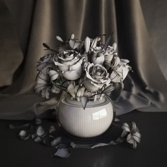 Flowers pack 3D model_46