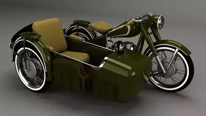 basket motorcycle 3D model