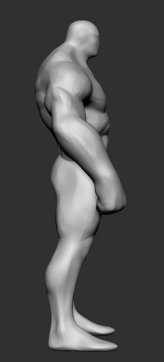 ComicBook Character Base 3D model_3