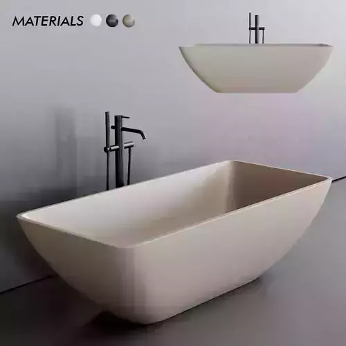 Esedra by SDR Ceramiche Quadra Bathtub