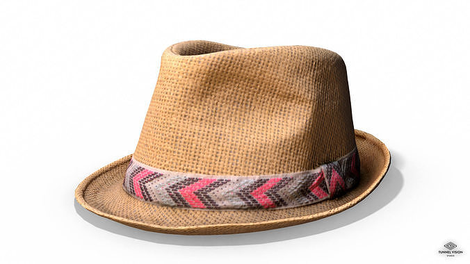 Straw Hat Ibiza - Photoscanned PBR Low-poly 3D model