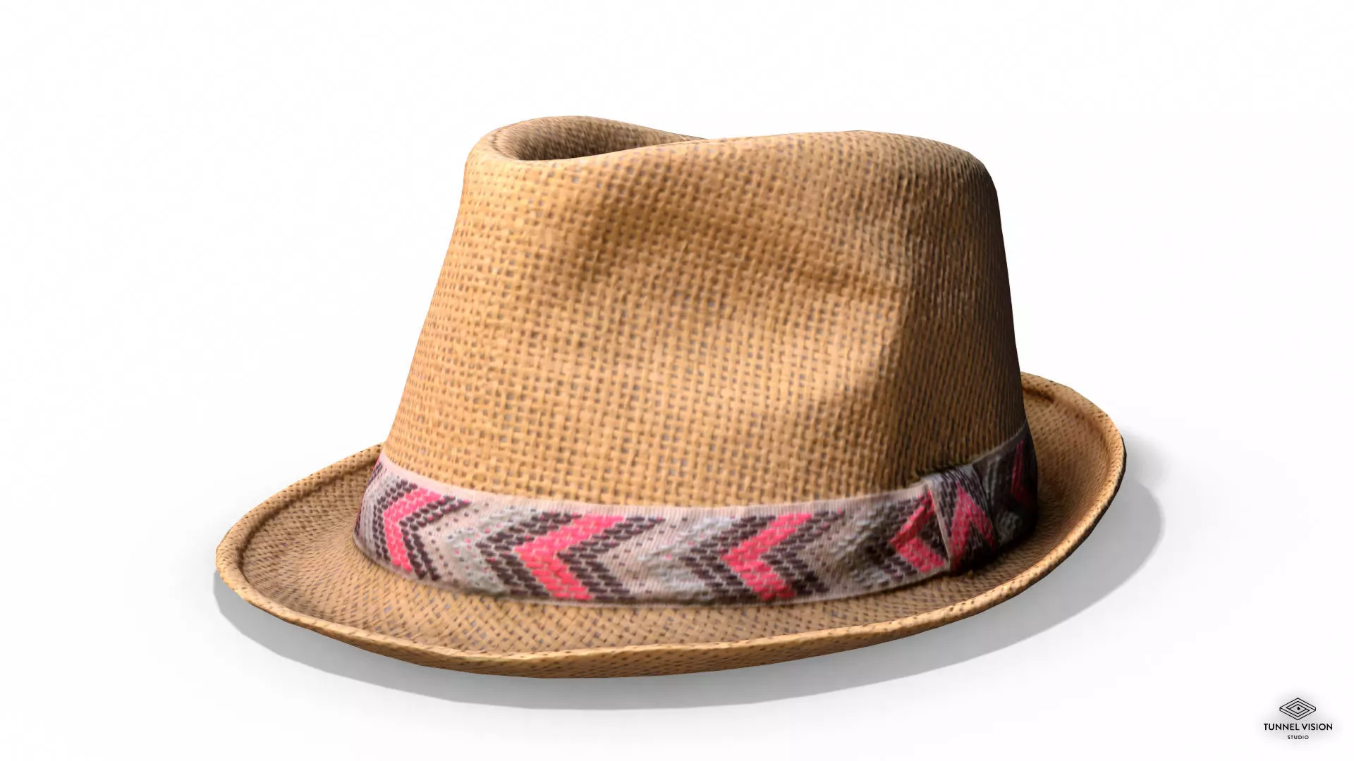 Straw Hat Ibiza - Photoscanned PBR Low-poly 3D model
