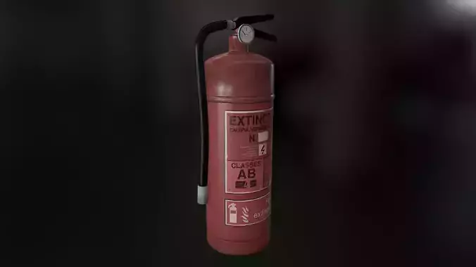 Fire Extinguisher Low-poly 3D model