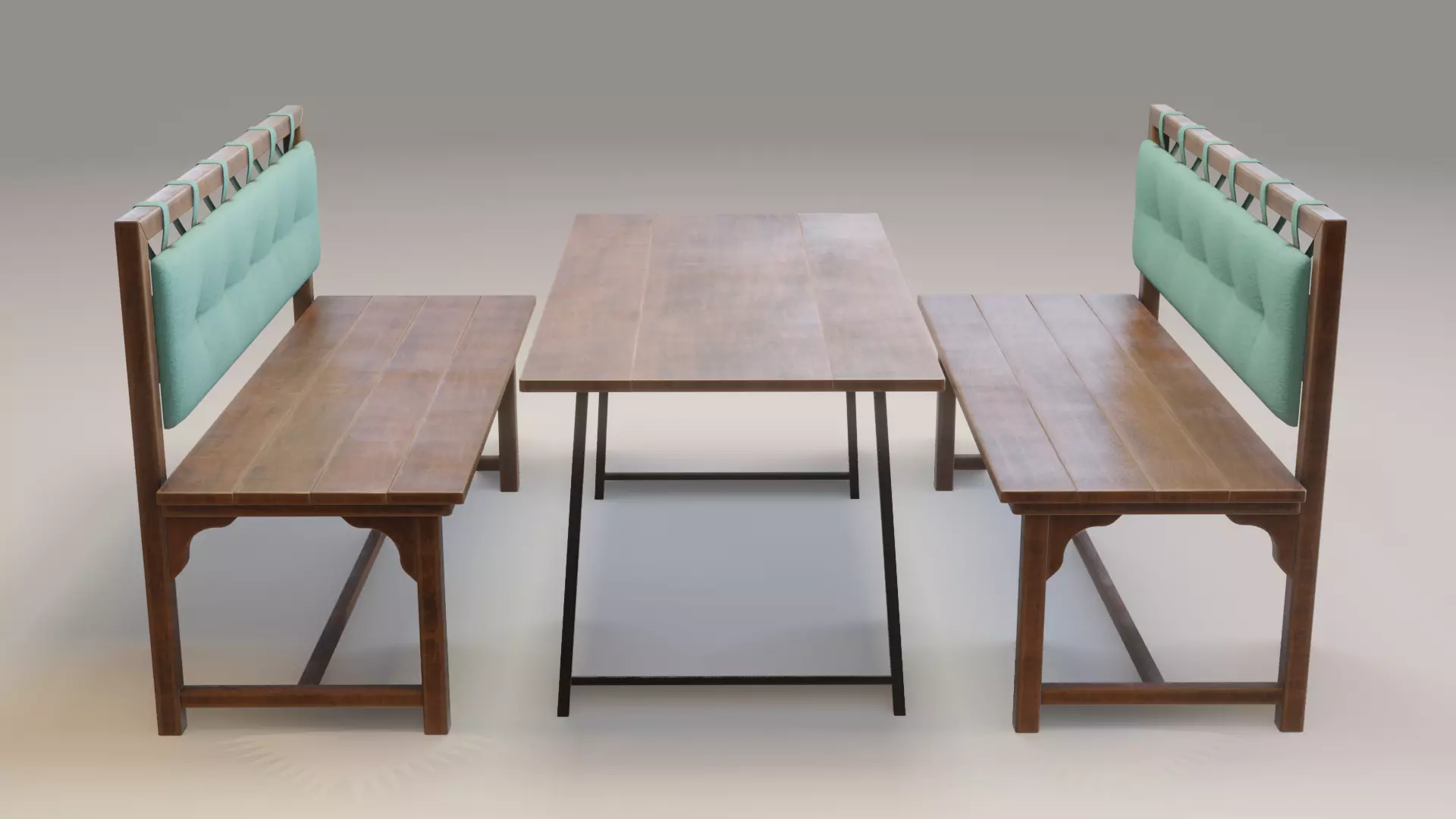 Cafe Table 3D model_0