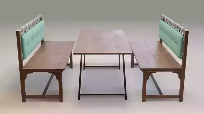 Cafe Table 3D model